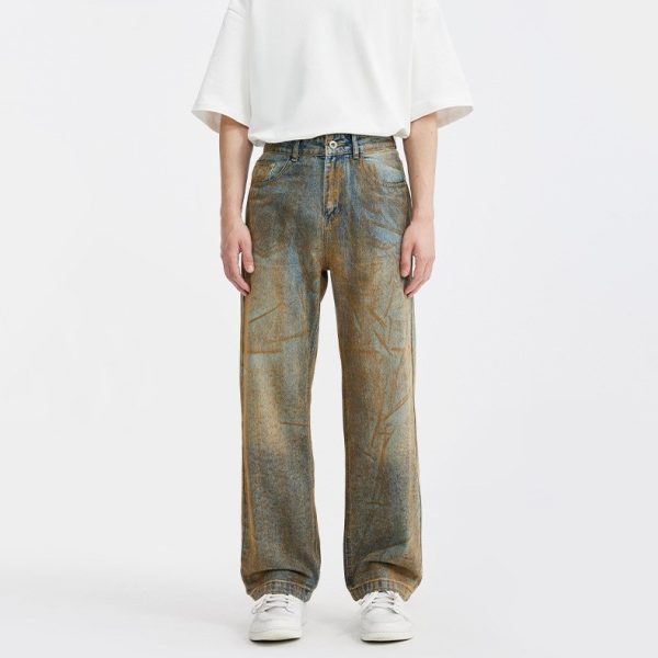 Quần Jean JS Washed-Brown